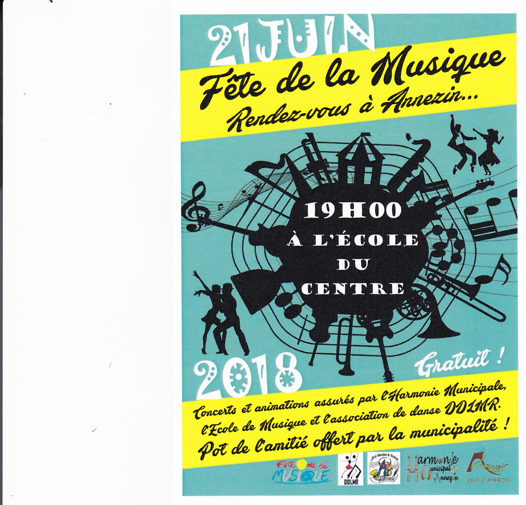 invitation fete de la musique 21 juin 2018